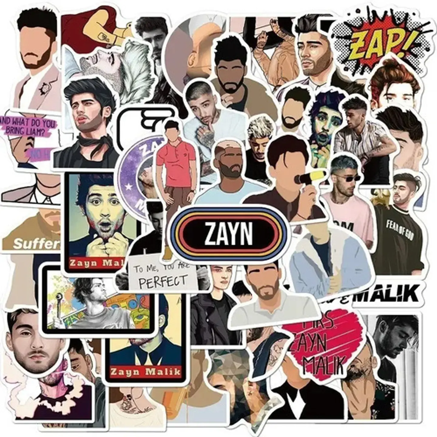 Zayn Malik - Set De 50 Stickers / Calcomanias / Pegatinas 4