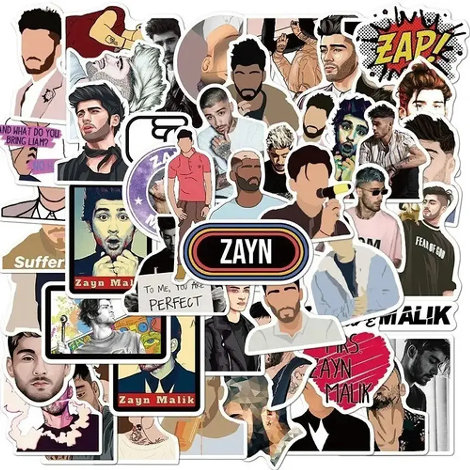 Zayn Malik - Set De 50 Stickers / Calcomanias / Pegatinas 4