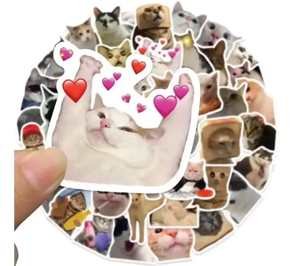 Gato Gatitos - Set De 50 Stickers / Calcomanias / Pegatinas 5