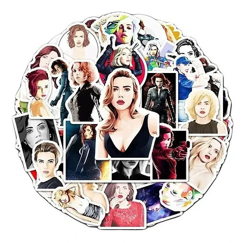Scarlett Johansson - Set De 50 Stickers / Calcomanias