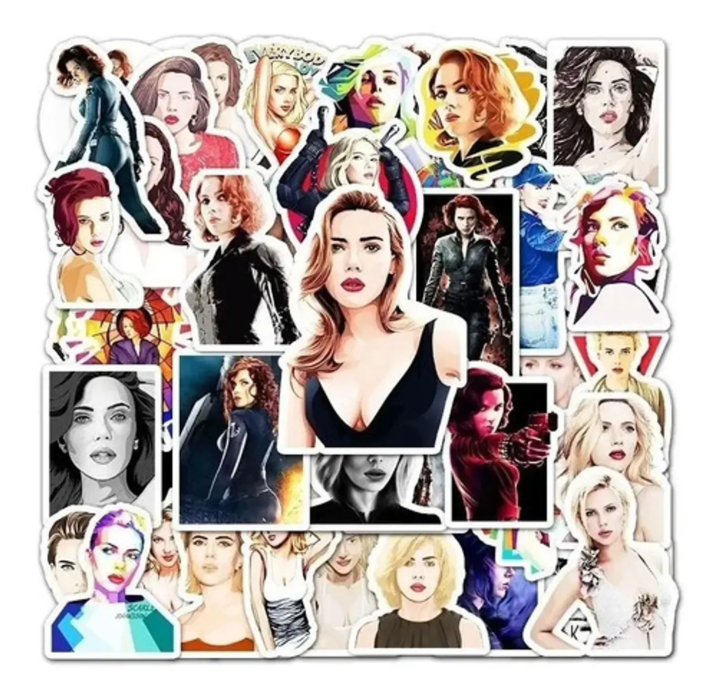 Scarlett Johansson - Set De 50 Stickers / Calcomanias 4
