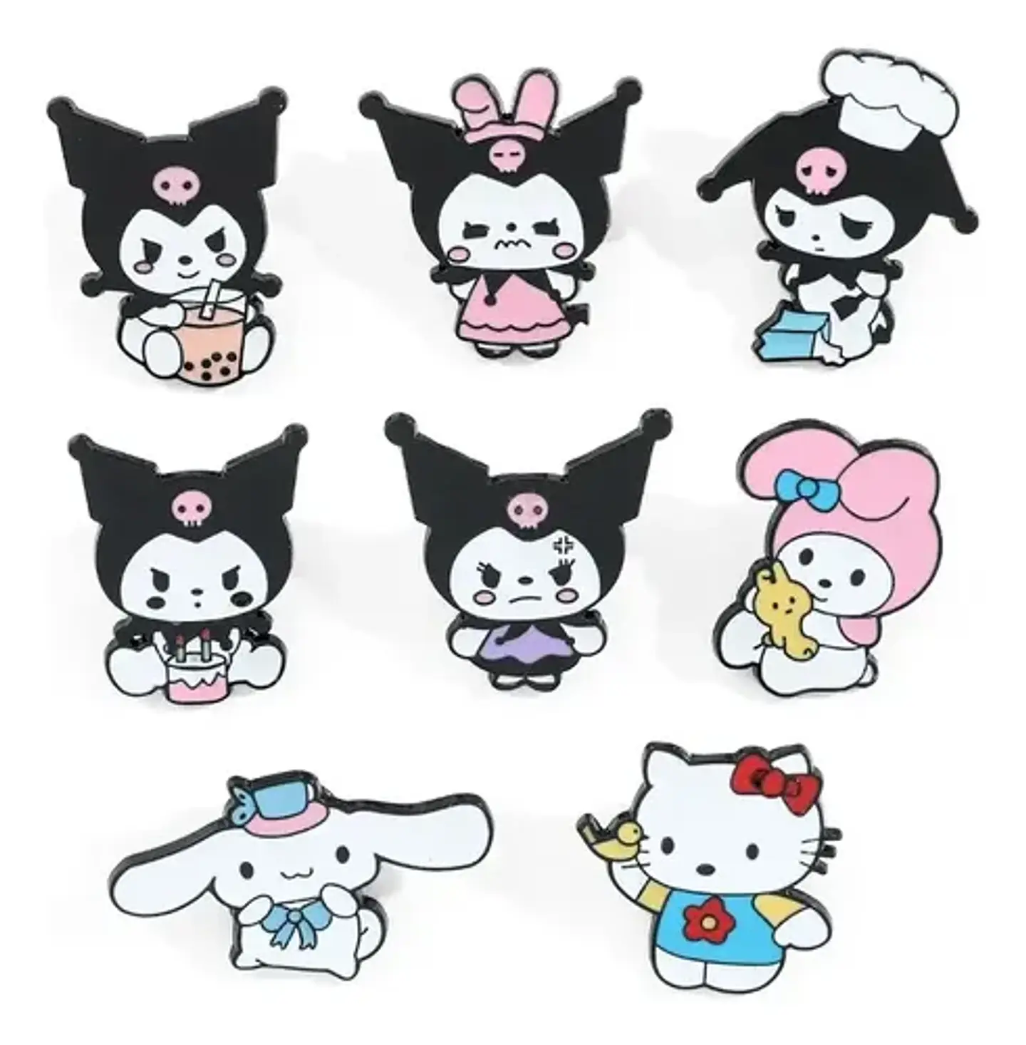 Pins Kuromi / Hello Kitty / Broches Metálicos (pines) 16