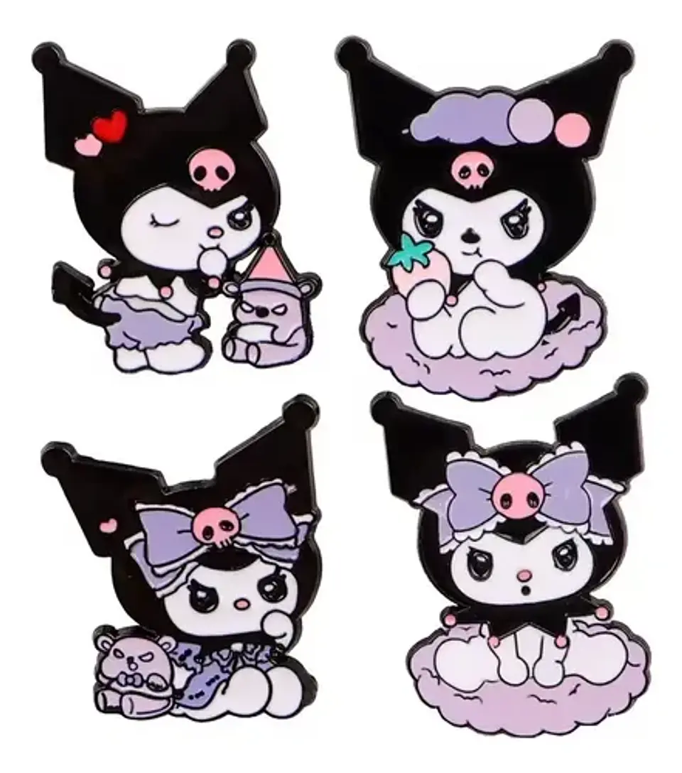 Pins Kuromi / Hello Kitty / Broches Metálicos (pines) 19