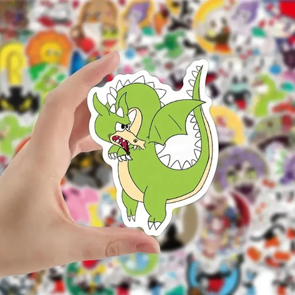 Cuphead - Set De 50 Stickers / Calcomanias / Pegatinas 3