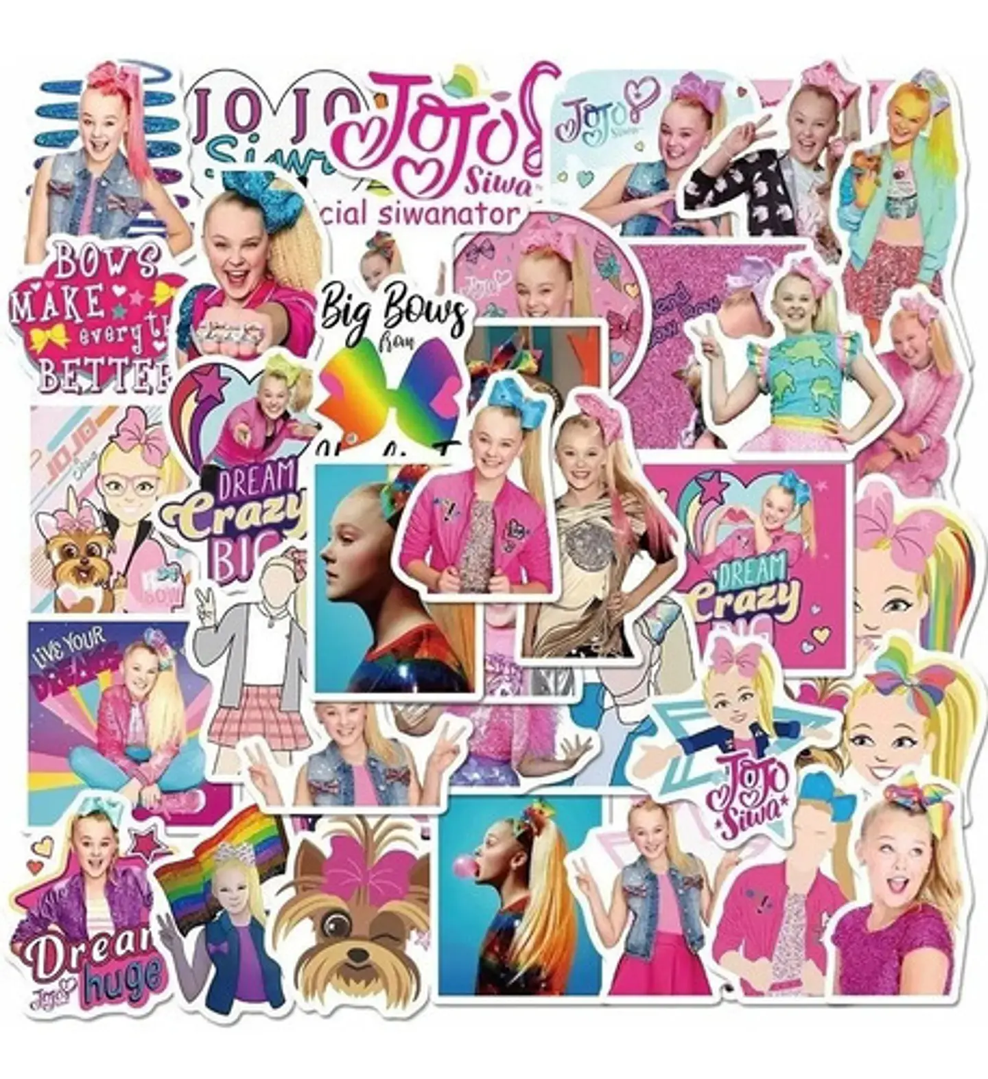 Jojo Siwa - Set De 50 Stickers / Calcomanias / Pegatinas 4