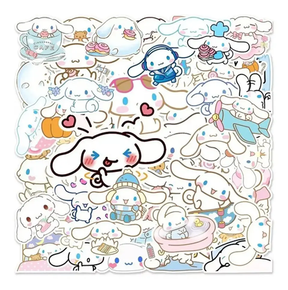 Cinnamoroll - Set De 50 Stickers / Calcomanias / Pegatinas 3