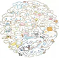 Cinnamoroll - Set De 50 Stickers / Calcomanias / Pegatinas - Miniatura 6