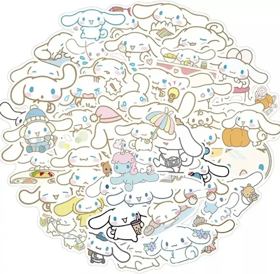 Cinnamoroll - Set De 50 Stickers / Calcomanias / Pegatinas 6