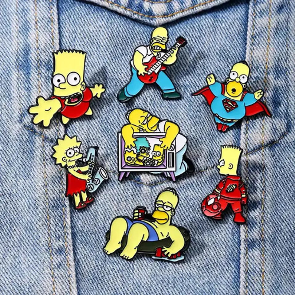 Pins De Bart Simpson / Los Simpson / Broches Metálicos 16
