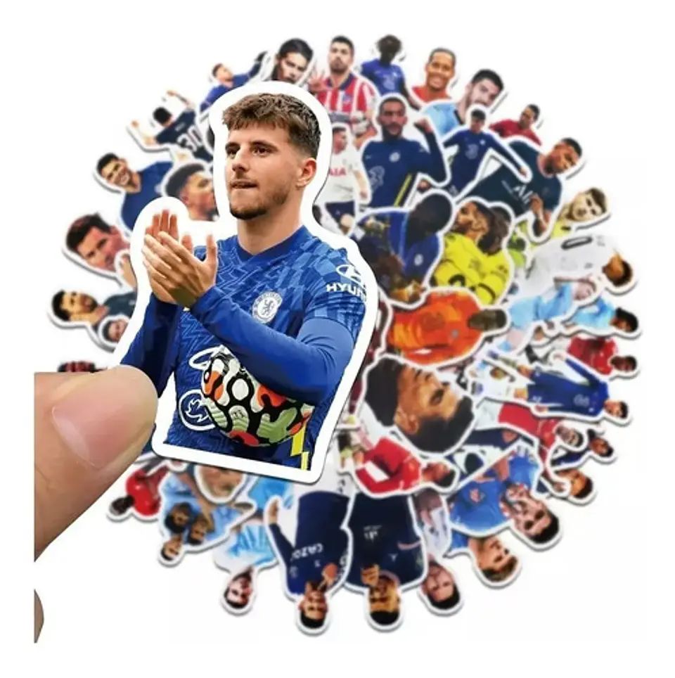 Estrellas Del Futbol - Set De 50 Stickers / Calcomanías 2