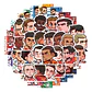 Estrellas Del Futbol - Set De 50 Stickers / Calcomanías - Miniatura 5