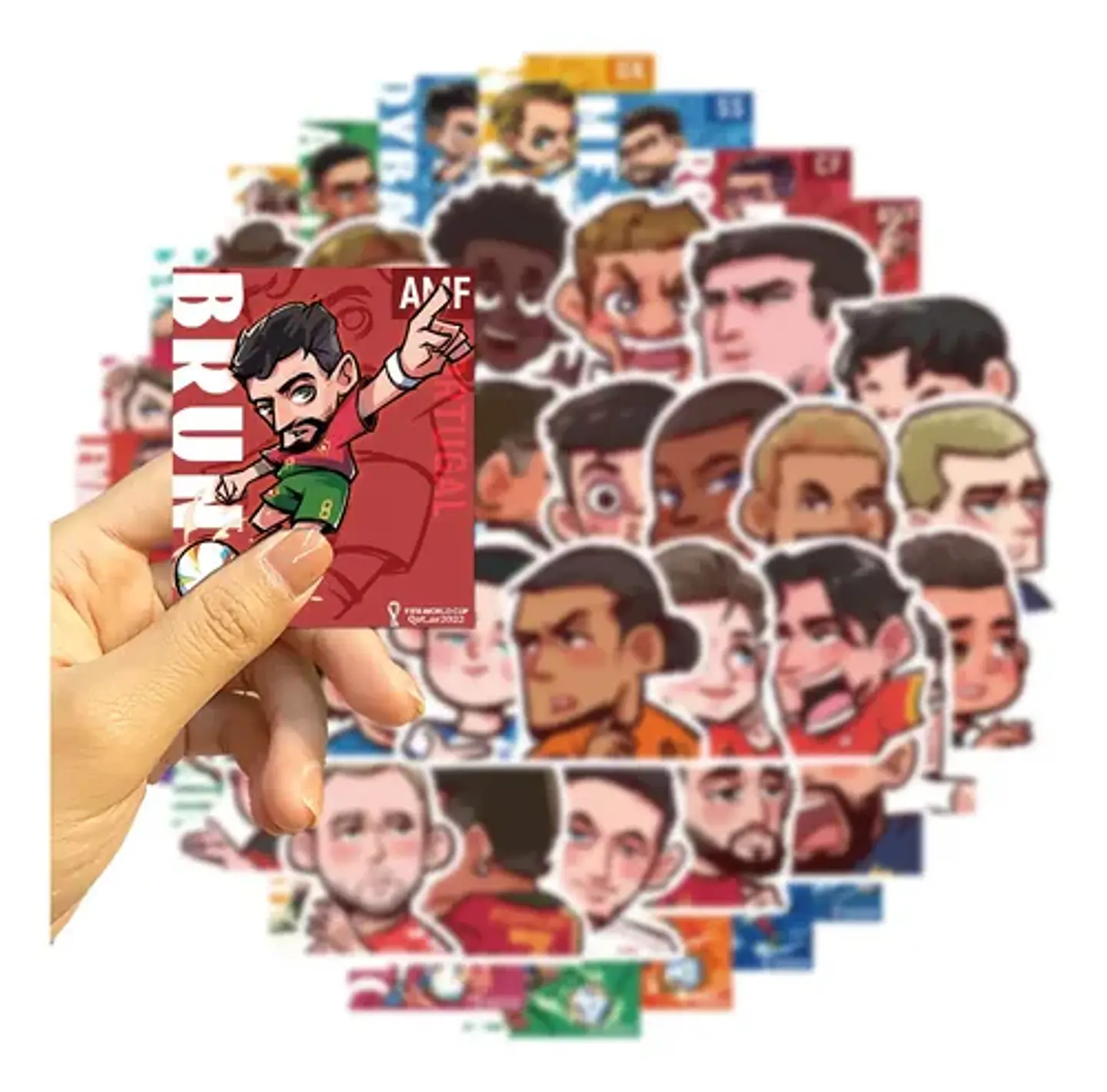 Estrellas Del Futbol - Set De 50 Stickers / Calcomanías 6