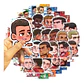Estrellas Del Futbol - Set De 50 Stickers / Calcomanías - Miniatura 7