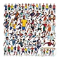Estrellas Del Futbol - Set De 50 Stickers / Calcomanías - Miniatura 14