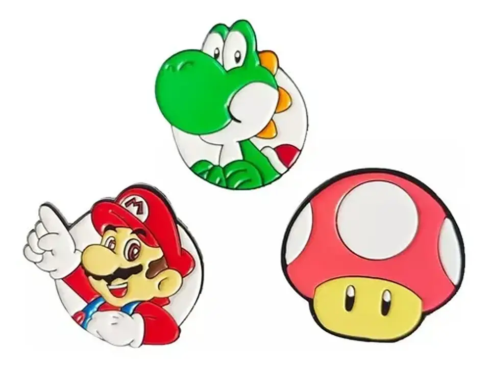 Pins Yoshi / Super Mario Bros. / Broches Metálicos (pines) 9
