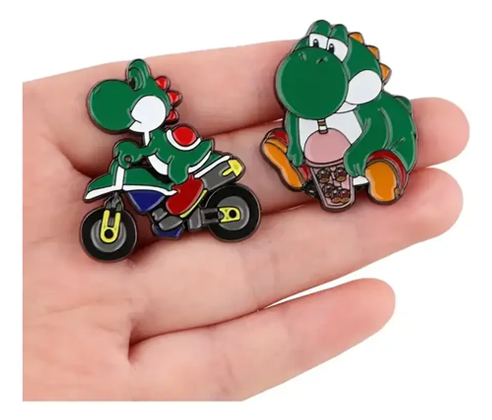 Pins Yoshi / Super Mario Bros. / Broches Metálicos (pines) 12