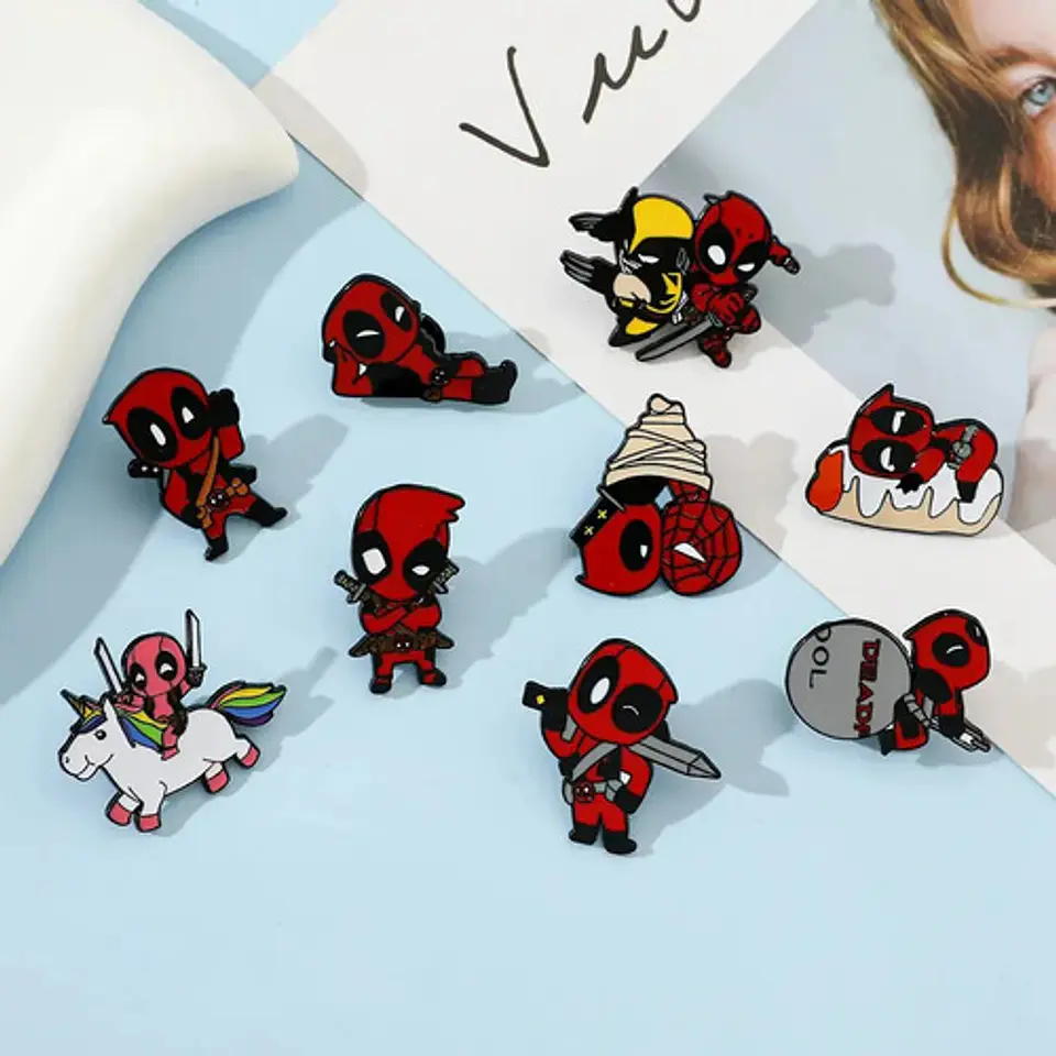 Pins De Deadpool / Marvel Comics / Broches Metálicos (pines) 8