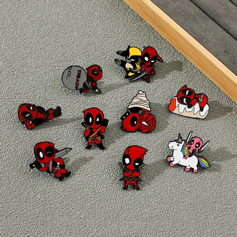 Pins De Deadpool / Marvel Comics / Broches Metálicos (pines) 9