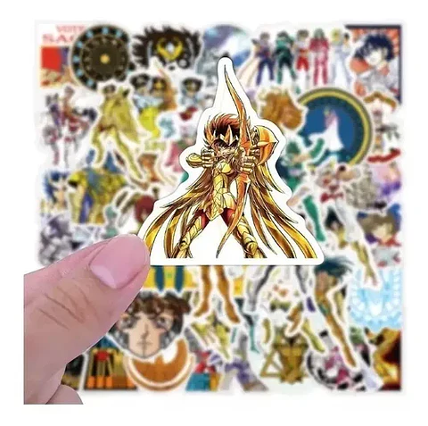 Saint Seiya - Set De 50 Stickers / Calcomanias / Pegatinas