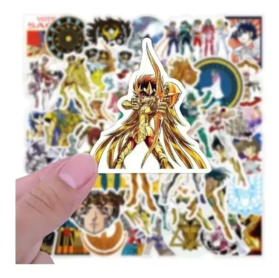 Saint Seiya - Set De 50 Stickers / Calcomanias / Pegatinas 2
