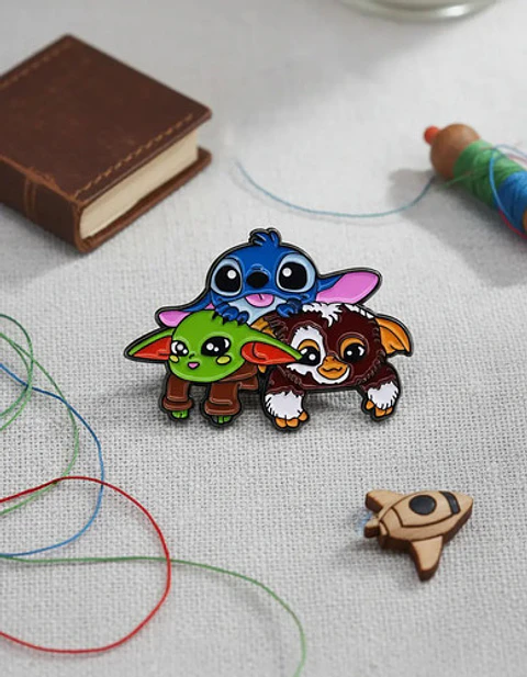 Pins De Stitch / Stitch - Pareja / Broches Metálicos (pines)