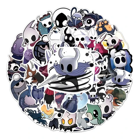 Hollow Knight - Set De 50 Stickers / Calcomanías / Pegatinas