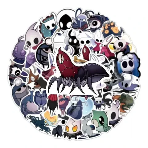 Hollow Knight - Set De 50 Stickers / Calcomanías / Pegatinas
