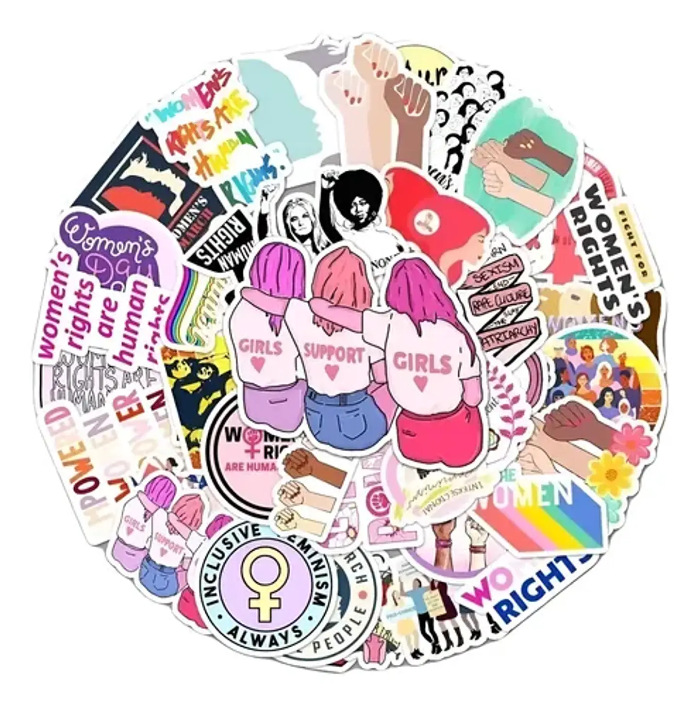 Feminismo - Set De 50 Stickers / Calcomanias / Pegatinas 1