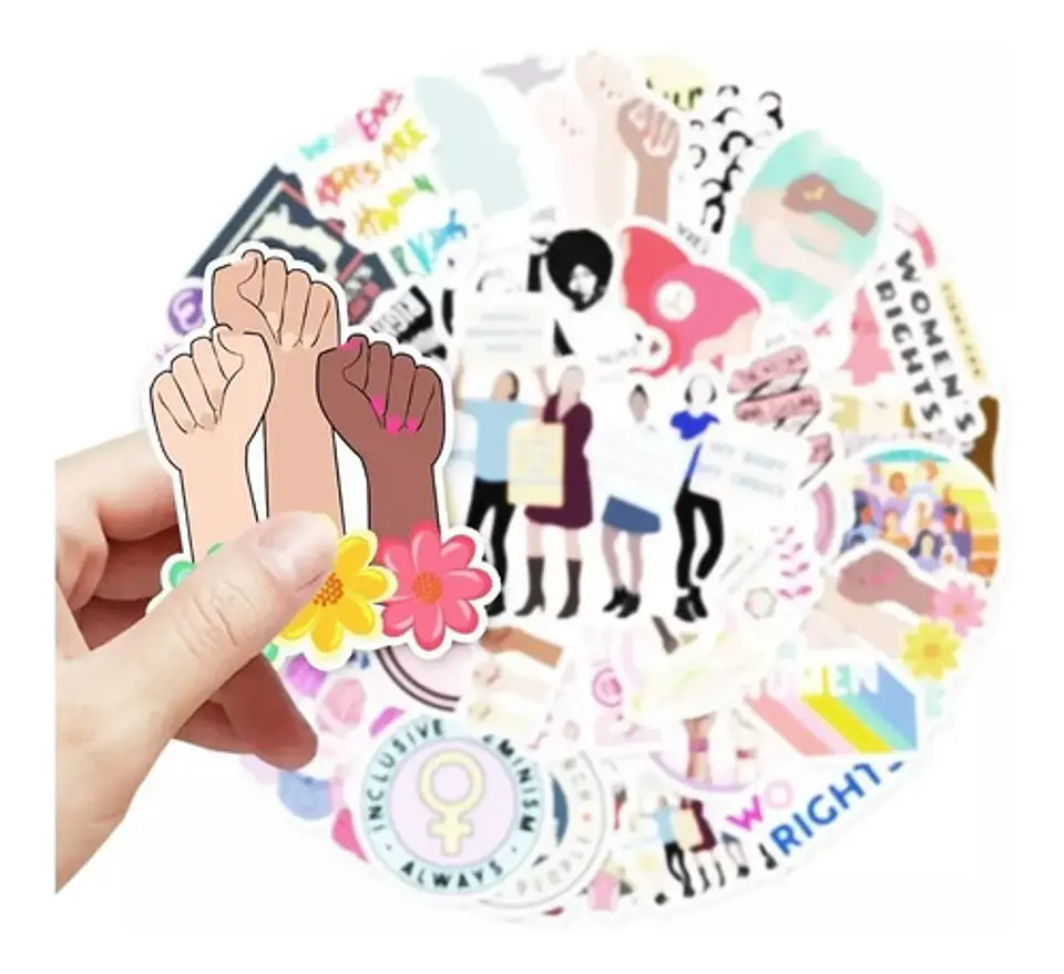 Feminismo - Set De 50 Stickers / Calcomanias / Pegatinas 2