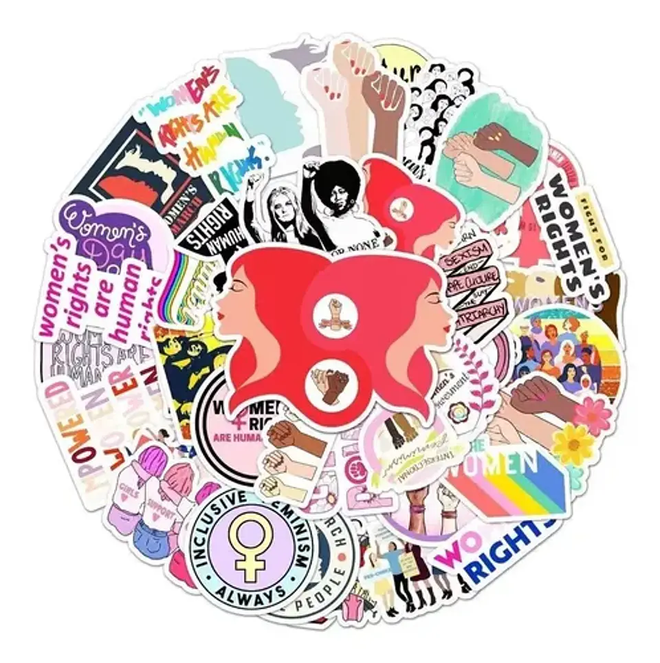 Feminismo - Set De 50 Stickers / Calcomanias / Pegatinas 4