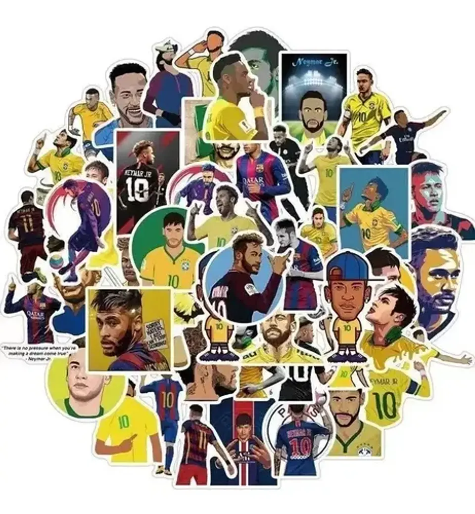Neymar - Set De 50 Stickers / Calcomanias / Pegatinas 1