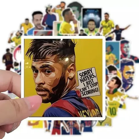 Neymar - Set De 50 Stickers / Calcomanias / Pegatinas