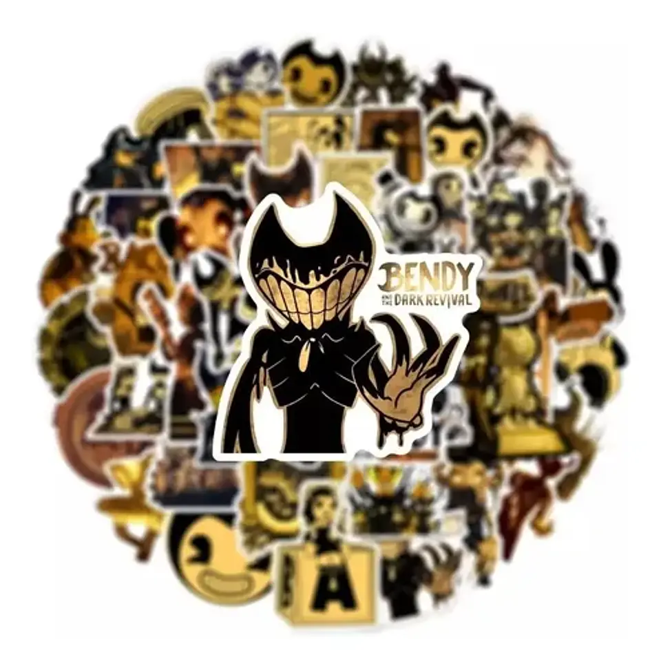 Bendy - Set De 50 Stickers / Calcomanias / Pegatinas 2