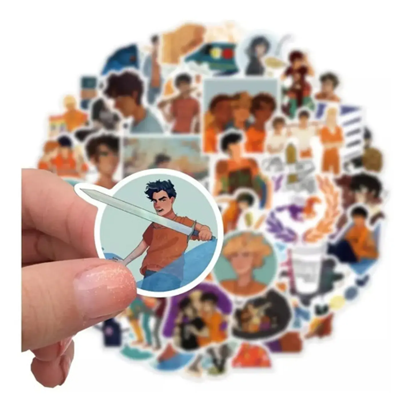 Percy Jackson - Set De 50 Stickers / Calcomanias / Pegatinas 3