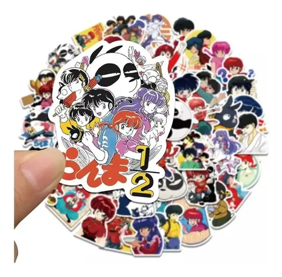 Ranma ½ - Set De 50 Stickers / Calcomanias / Pegatinas 4