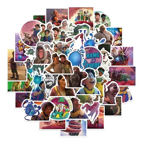 Un Mundo Extraño - Set De 50 Stickers / Calcomanías