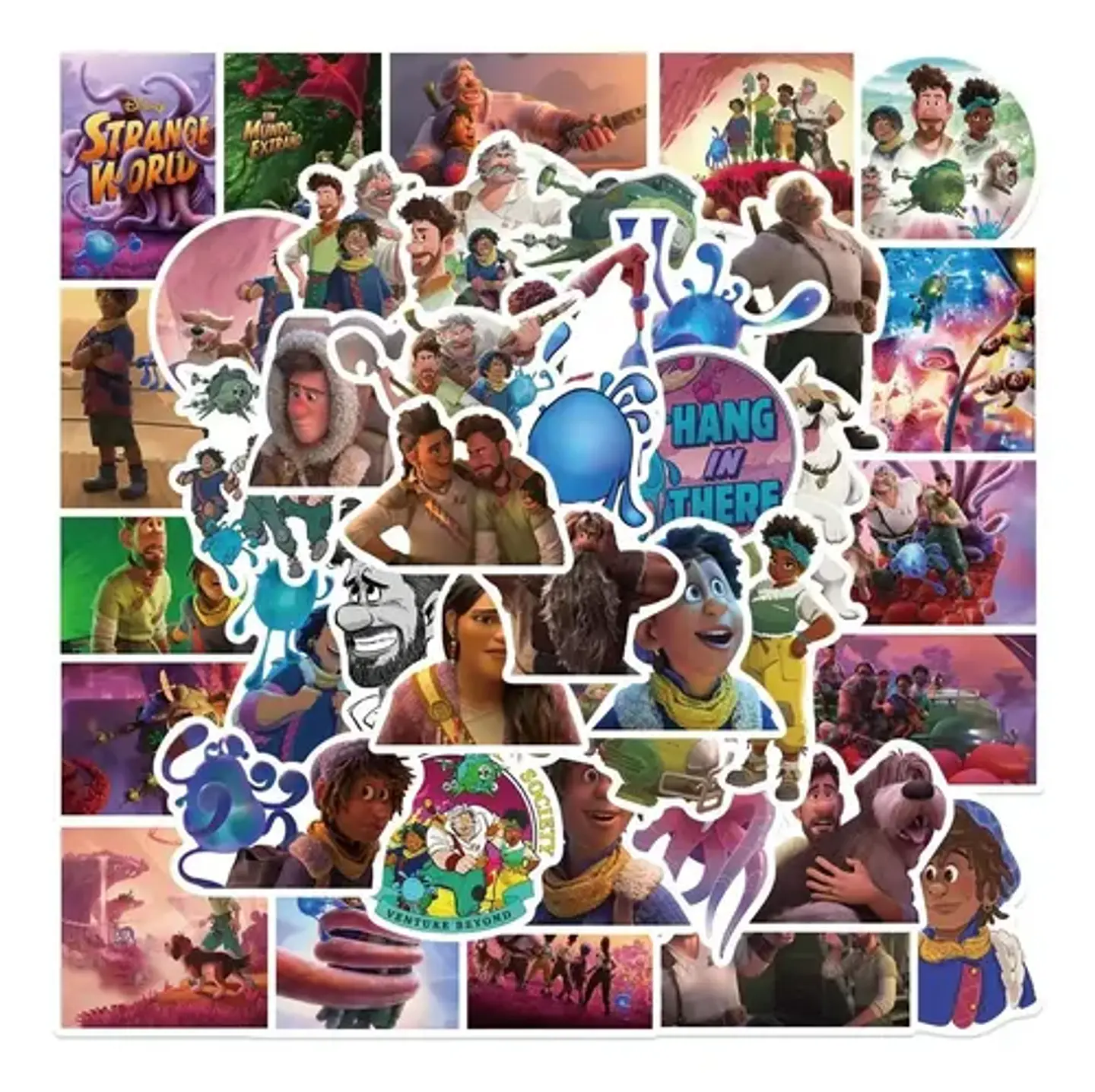 Un Mundo Extraño - Set De 50 Stickers / Calcomanías 4
