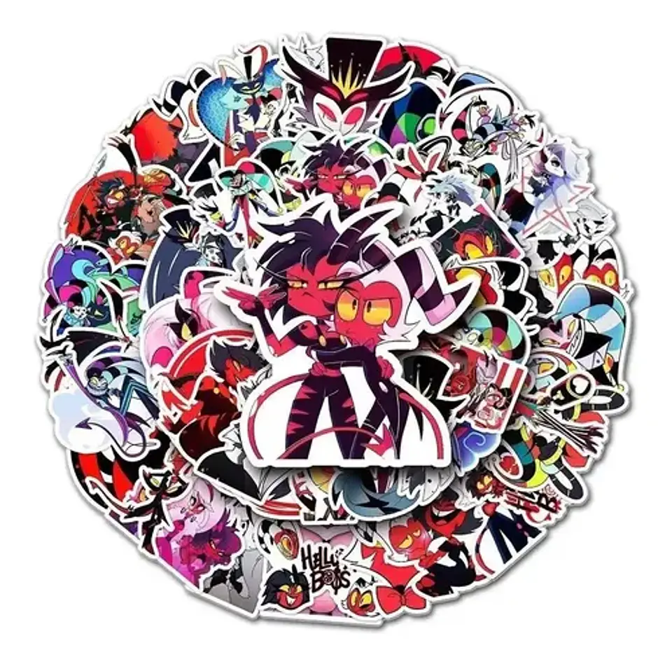 Helluva Boss - Set De 50 Stickers / Calcomanías / Pegatinas 6