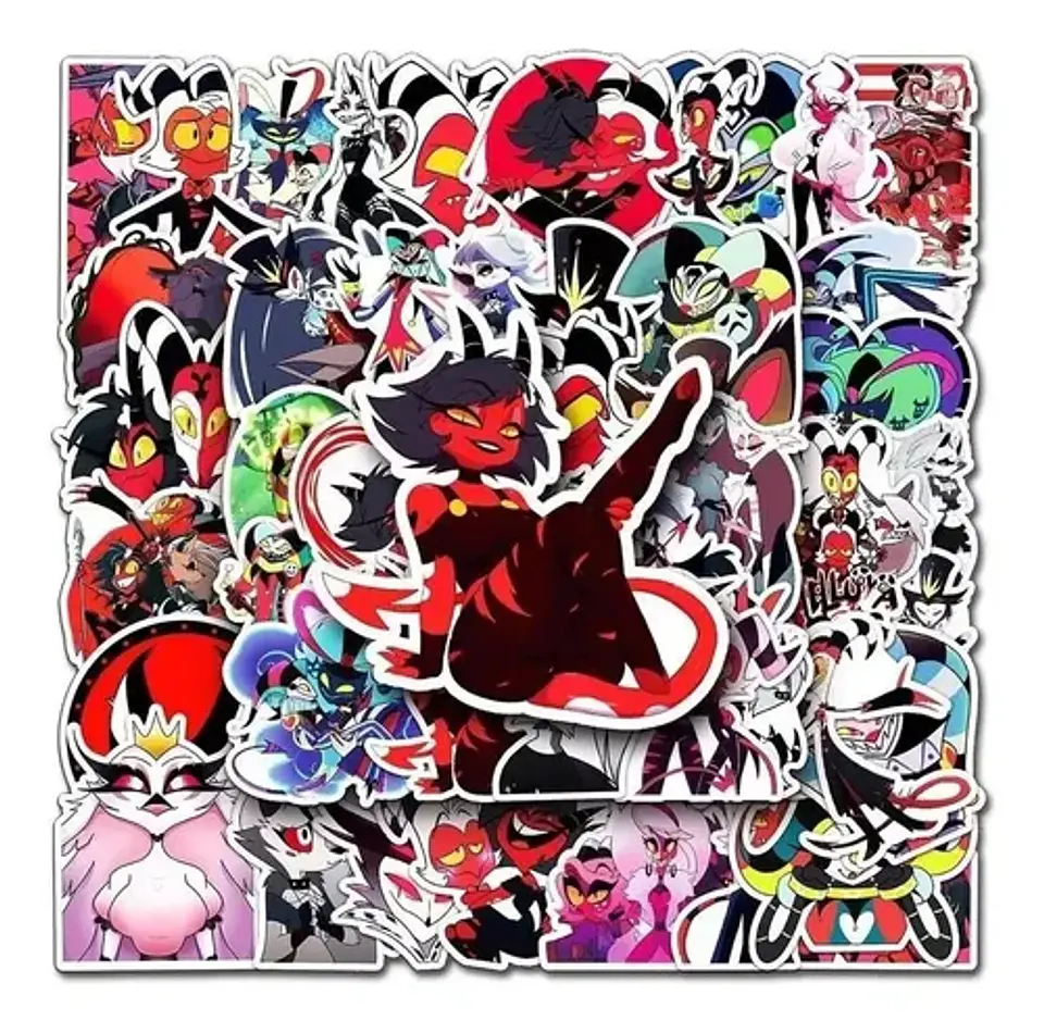 Helluva Boss - Set De 50 Stickers / Calcomanías / Pegatinas 8