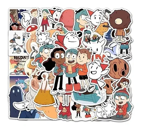 Hilda - Set De 50 Stickers / Calcomanías / Pegatinas
