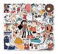 Hilda - Set De 50 Stickers / Calcomanías / Pegatinas - Miniatura 2