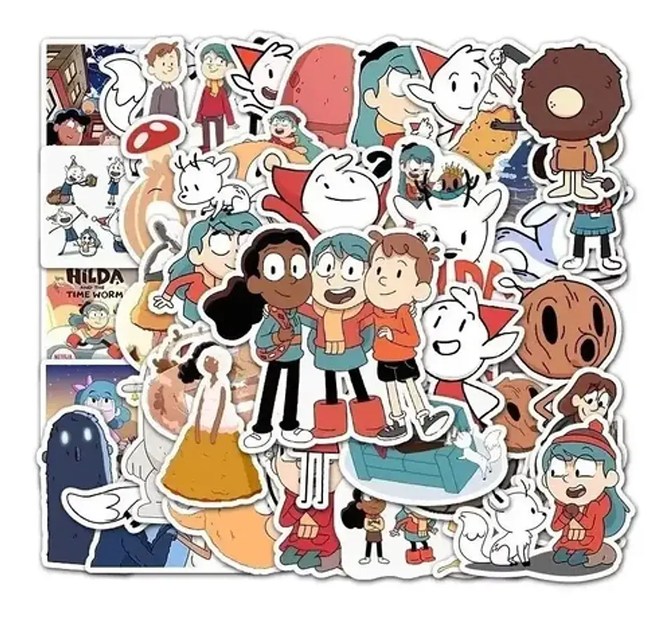 Hilda - Set De 50 Stickers / Calcomanías / Pegatinas 2