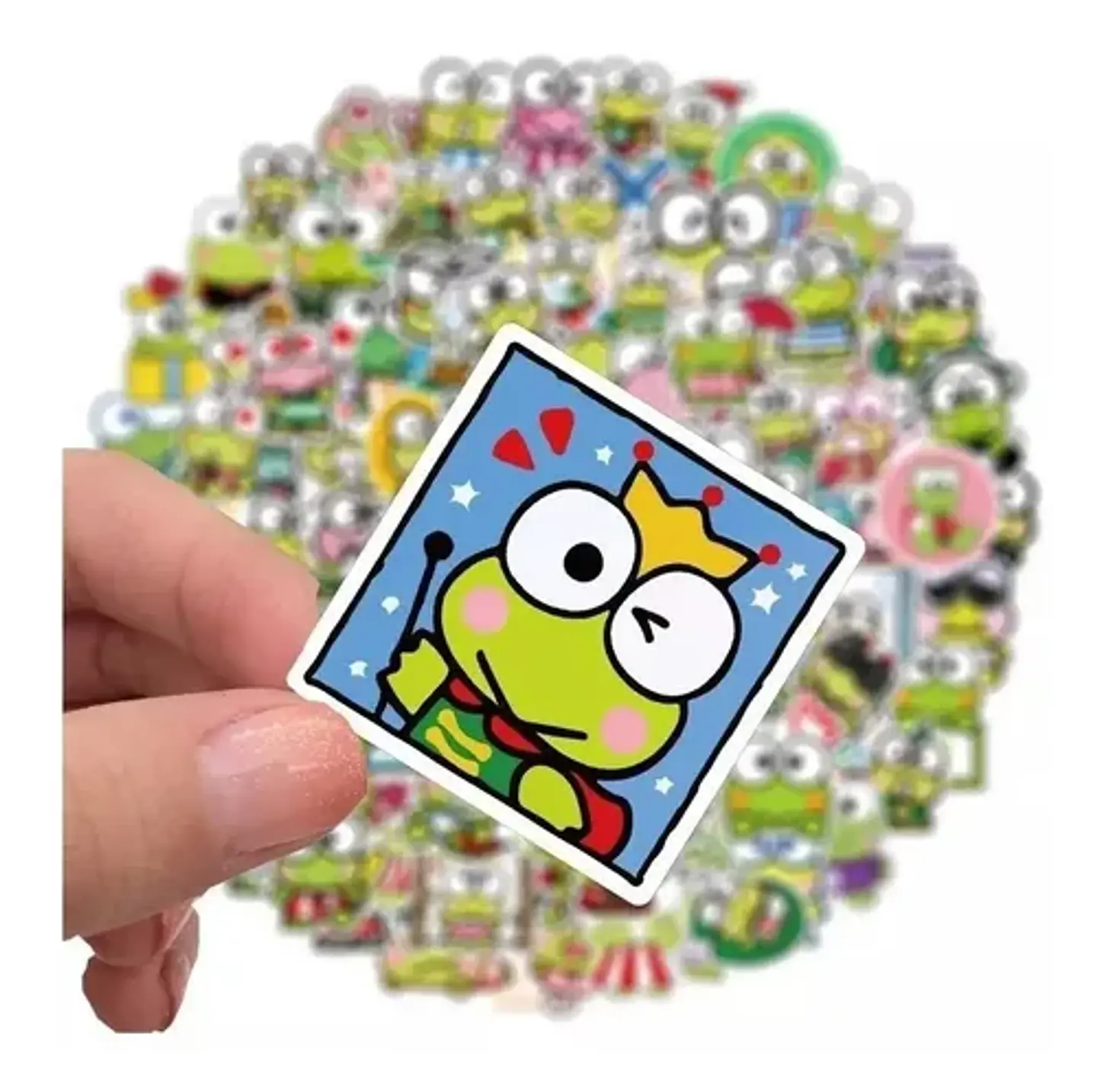 Keroppi / Hello Kitty - Set De 50 Stickers / Calcomanías  3