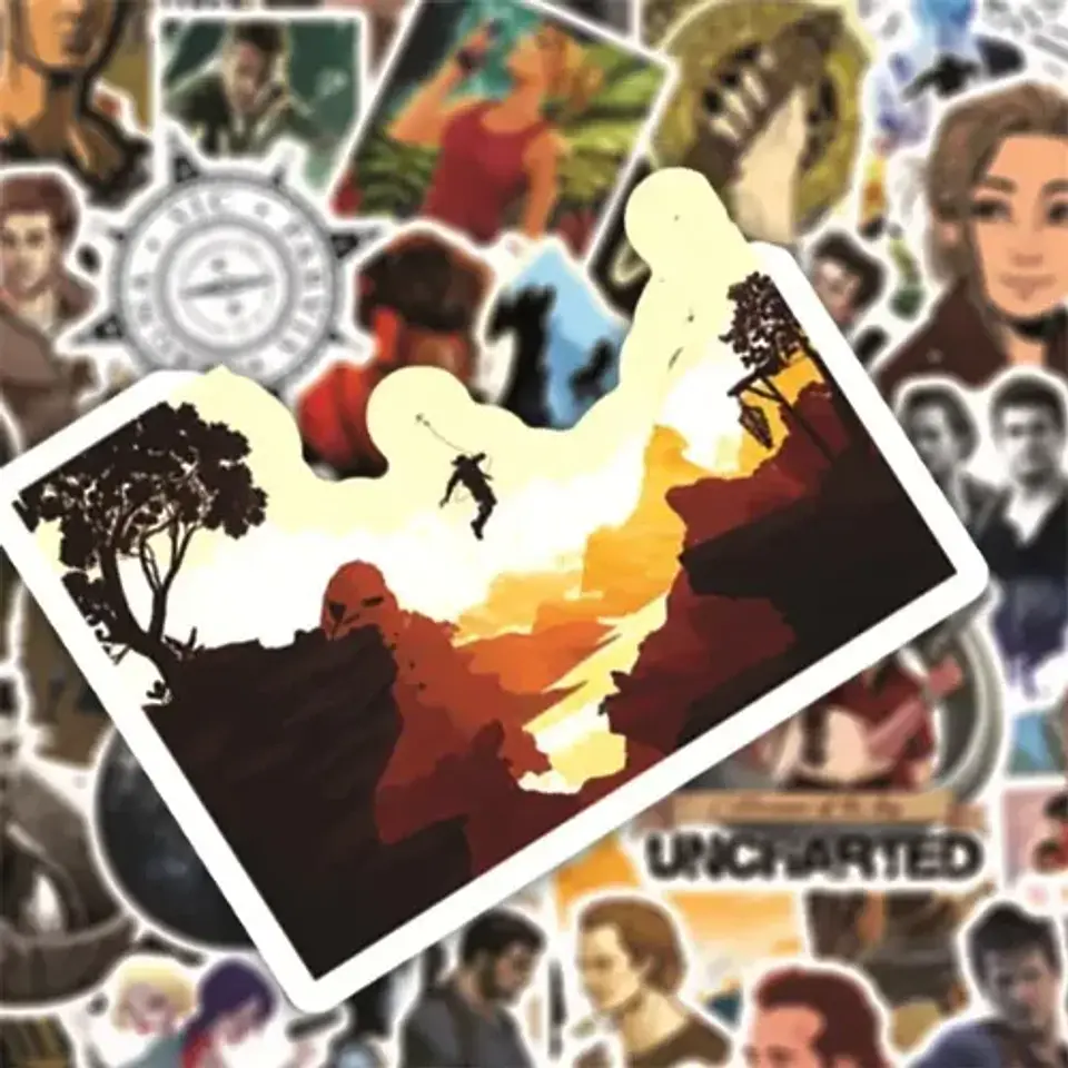 Uncharted - Set De 50 Stickers / Calcomanías / Pegatinas 2