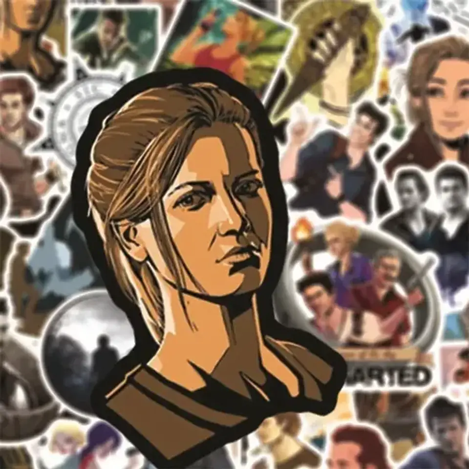 Uncharted - Set De 50 Stickers / Calcomanías / Pegatinas 4