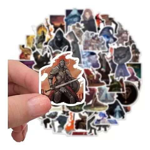 Elden Ring - Set De 50 Stickers / Calcomanias / Pegatinas