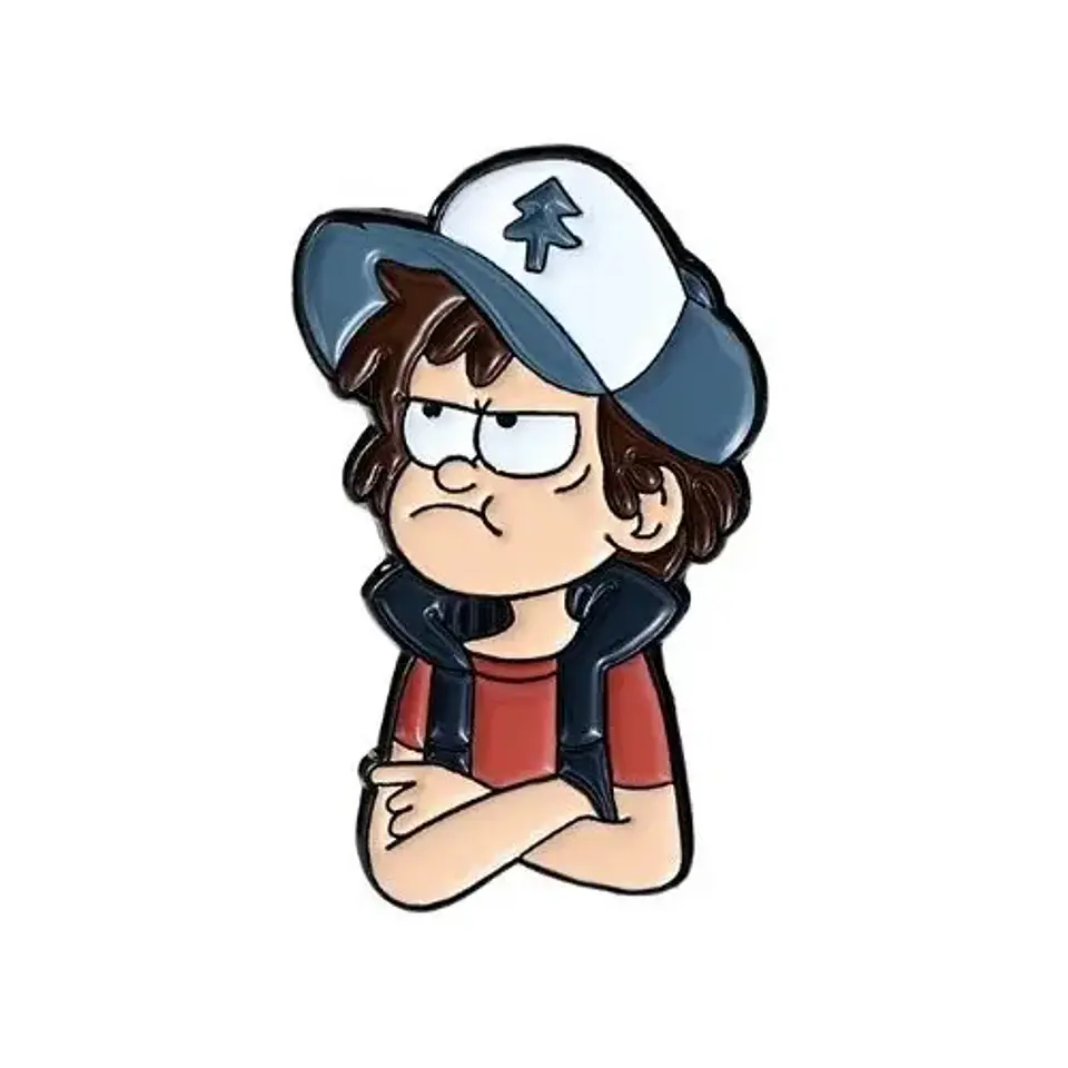 Pins De Dipper Pines / Gravity Falls / Broches Metálicos 1