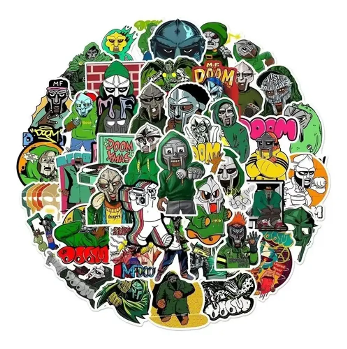 Mf Doom - Set De 50 Stickers / Calcomanias / Pegatinas 1