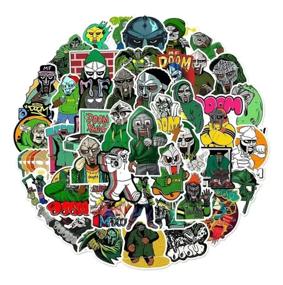 Mf Doom - Set De 50 Stickers / Calcomanias / Pegatinas 1
