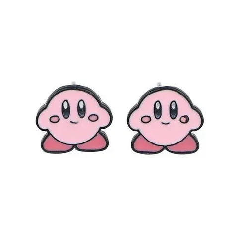 Aros Aretes Pendientes De Kirby / Acero Quirúrgico